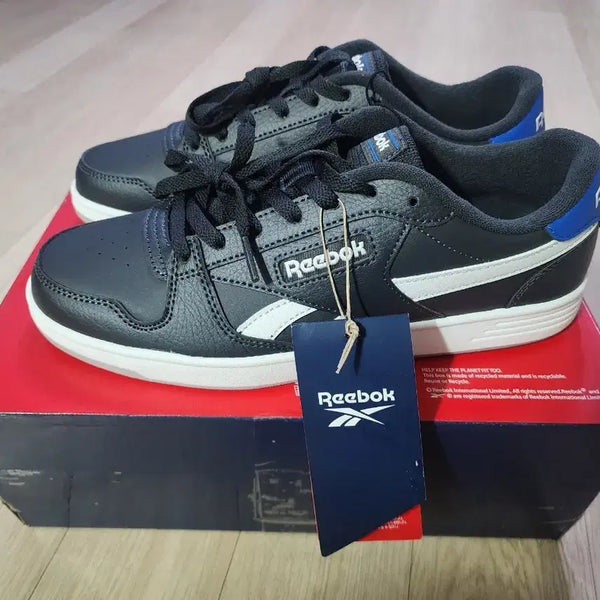 [BUNJANG] Reebok Match Prime Leather Sneakers Black / 새제품) 리복 스니커즈