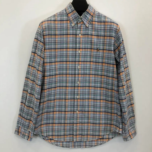 [BUNJANG] Polo Ralph Lauren Multi-Pony Oxford Check Shirt M / 폴로 랄프로렌 옥스포드 멀티포니 체크셔츠 M