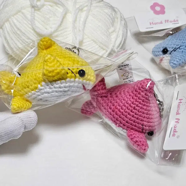 [BUNJANG] Handmade Shark Family Keychain / 귀여운 상어가족 키링 ,어린이 선물 추천