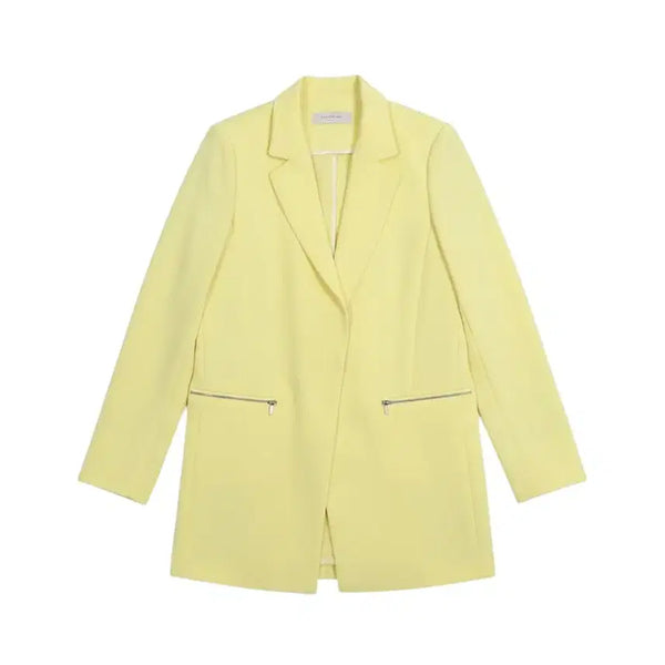 [BUNJANG] Kenneth Lady Zipper Pocket Detail Jacket / 여성38 / 케네스레이디 지퍼포켓 디테일 자켓YE 35-42