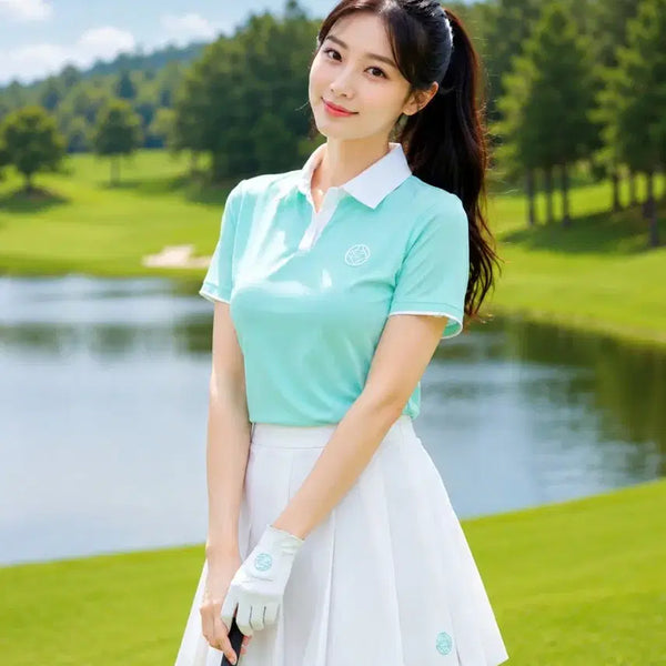 [BUNJANG] Southcape Women's Golf Open Collar T-Shirt XS / [정품S급]사우스케이프 골프 여성 카라 티셔츠XS(44반~55초)