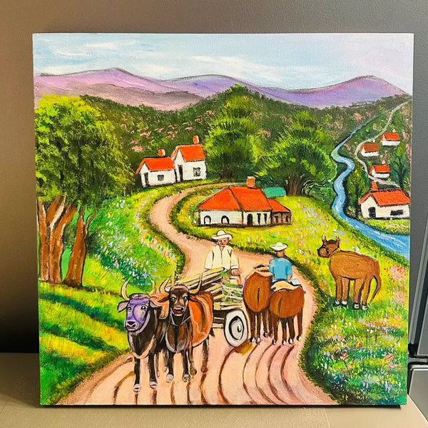[BUNJANG] Cow Herding Village Canvas Print / 소몰이마을(캔버스)