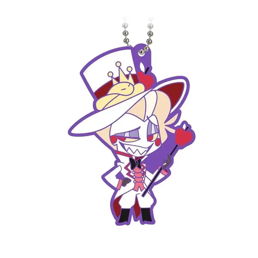 [BUNJANG] Hasbean Hotel Lucifer Gashapon Official Mascot Rubber Keychain / (현물) 해즈빈호텔 루시퍼 가샤폰 공식 마스코트 고무키체인