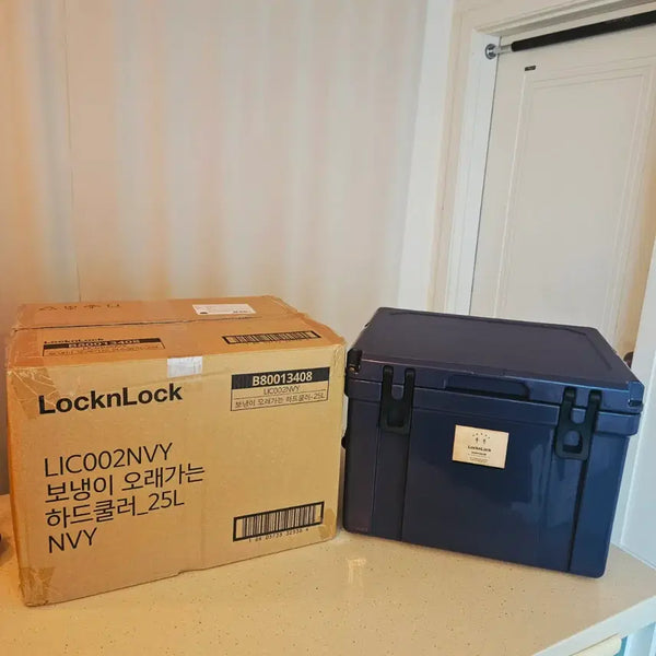 [BUNJANG] Lock & Lock 25L Cooler Ice Box Navy / (새상품)락앤락25리터 쿨러, 네이비색 아이스박스
