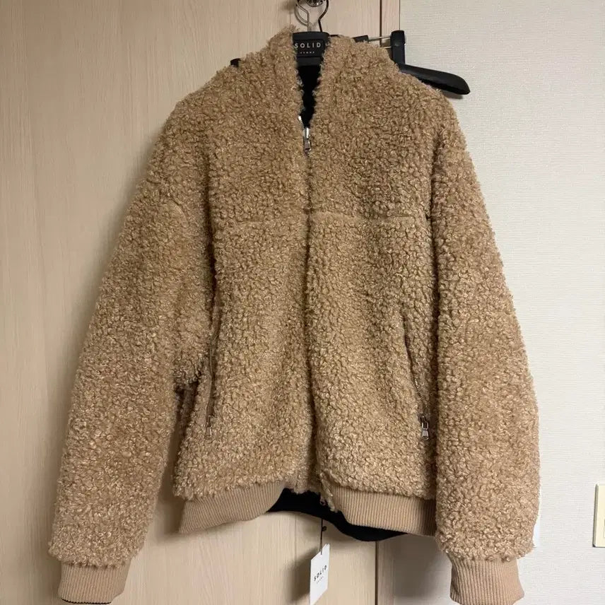 [BUNJANG] Solid Homme 24FW Reversible Bouclé Mustang Jumper / 솔리드옴므 24fw 리버시블 부클 무스탕 점퍼