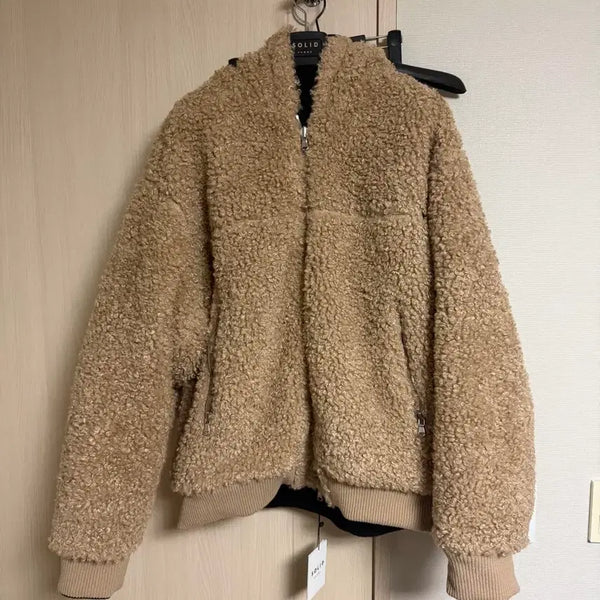 [BUNJANG] Solid Homme 24FW Reversible Bouclé Mustang Jumper / 솔리드옴므 24fw 리버시블 부클 무스탕 점퍼