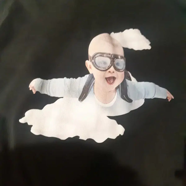 [BUNJANG] Acmedraw Baby Astronaut Printing Hoodie / 아기 비행사 프린팅 검정색 후드티 아크메드라비 후드티