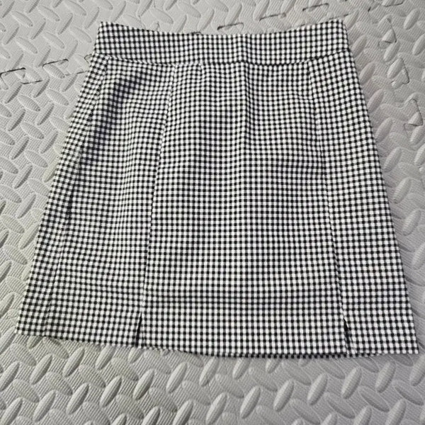 [BUNJANG] Women's Gingham Check Mini Skirt (Size S, New Condition) / 여성 깅엄 체크 미니스커트 s사이즈(보관새상품)