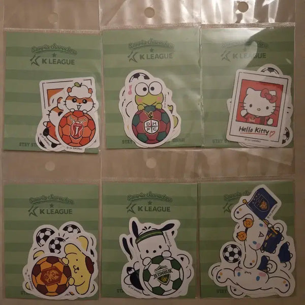 [BUNJANG] K League Sanrio Die-Cut Sticker Set / k리그 산리오 축구 다이컷 스티커 세트