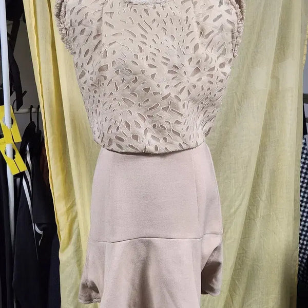 [BUNJANG] SJSJ Lace Dress Beige / SJSJ 레이스 원피스 베이지 / 하객룩 데이트룩 추천 / 상태좋음