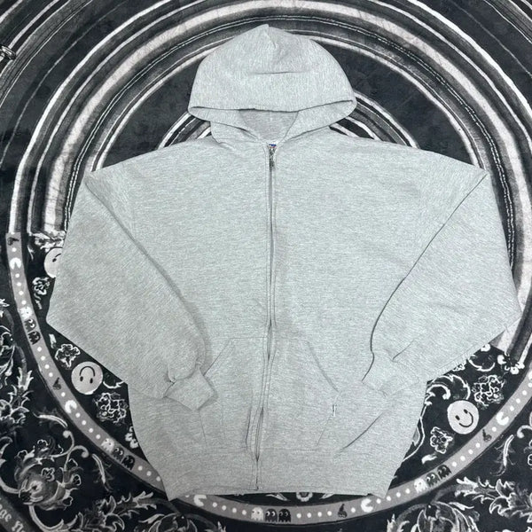 [BUNJANG] Russell Athletic 90s Vintage Grey Zip-Up Hoodie / (L) 90s 빈티지 러셀 애슬레틱 그레이 후드집업