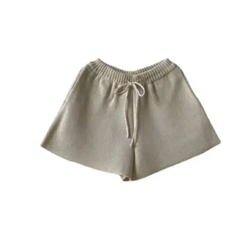 [BUNJANG] Brond Venti Knit Shorts - Beige / 브론 드벤티 니트 반바지 - 베이지