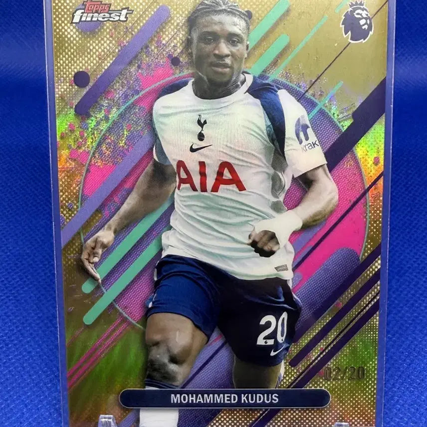 [BUNJANG] 2025/26 Topps Finest PL Mohamed Kudus Rare Limited Edition Card / 25/26 탑스 파이니스트 pl 모하메드 쿠두스 레어 20한정