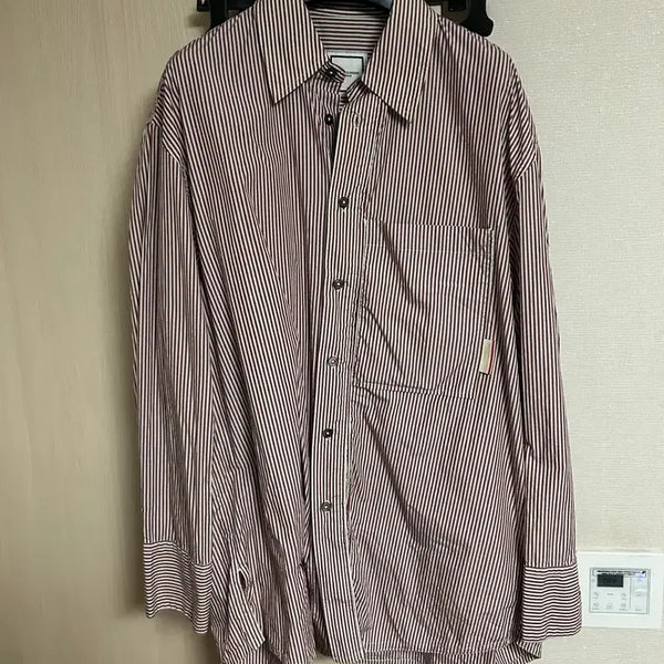 [BUNJANG] Wooyoungmi Striped Shirt / 우영미 스트라이프 셔츠