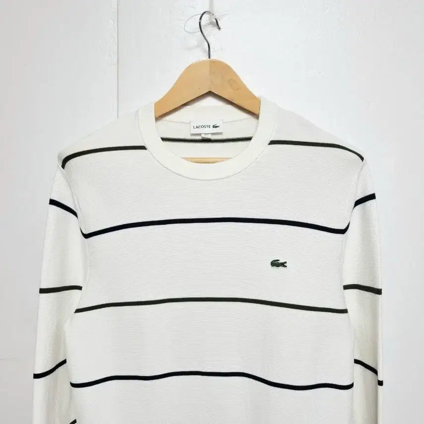 [BUNJANG] Lacoste Men's Cotton Crew Neck Long Sleeve Knit Sweater / 남성 라코스테 코튼 라운드 긴팔 니트 스웨터
