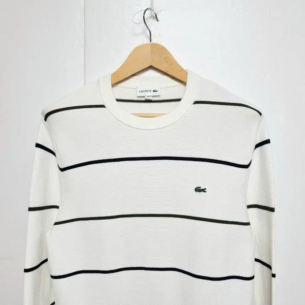 [BUNJANG] Lacoste Men's Cotton Crew Neck Long Sleeve Knit Sweater / 남성 라코스테 코튼 라운드 긴팔 니트 스웨터