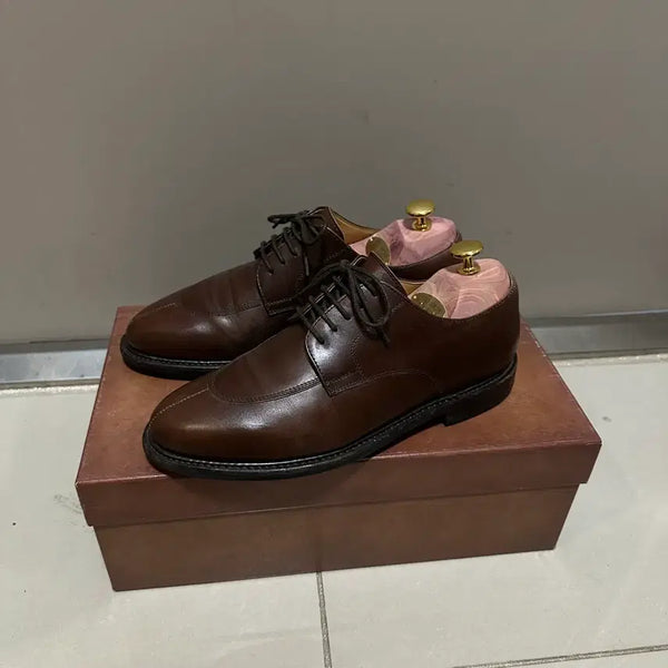 [BUNJANG] Berwick 6823 U-Tip Derby Shoes Brown / 버윅) 6823 U팁 더비 / 브라운 5 1/2 (245-250)