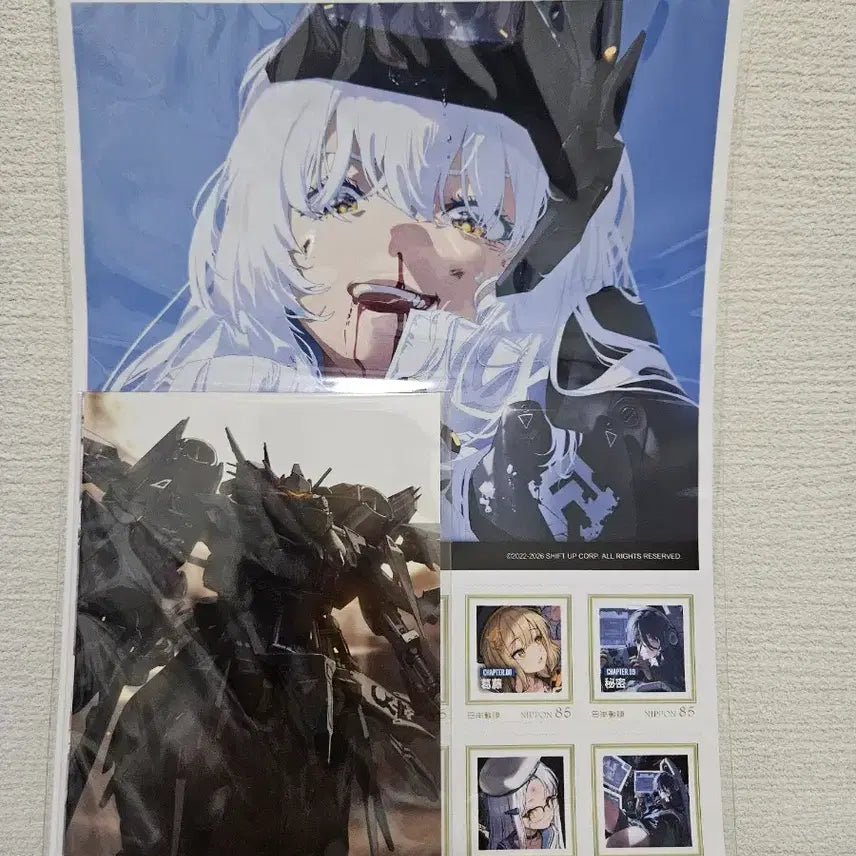 [BUNJANG] Goddess of Victory: NIKKE The Memoir Stamp & Postcard Set Chapter 05-09 / 신상품)니케 The Memoir 우표 & 엽서 세트 챕터 05-09