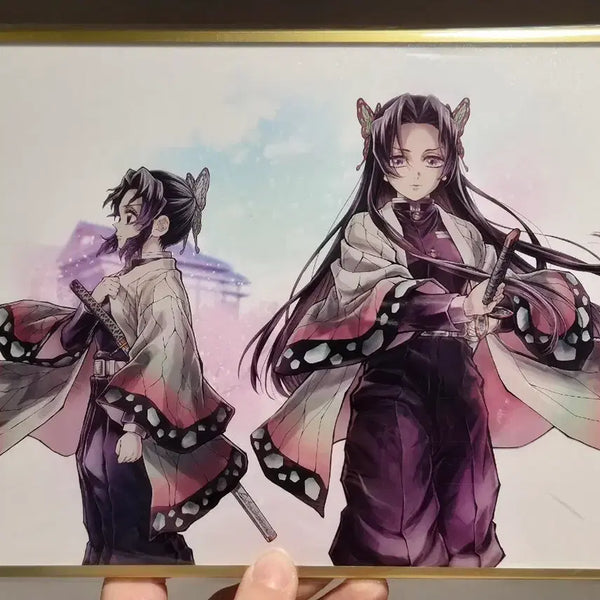 [BUNJANG] Demon Slayer Shinobu Kocho Kanae Kocho C106 Tsunagu B Prize Acrylic Shikishi / 귀멸의 칼날 코쵸우 시노부, 카나에 C106 연결 B상 아크릴 색지