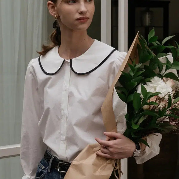 [BUNJANG] Tiladye Round Collar Blouse / 새상품 틸아이다이 라운드 카라  블라우스