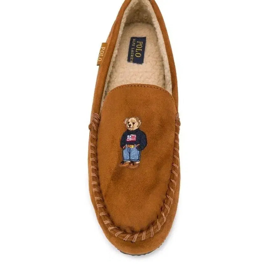 [BUNJANG] Polo Ralph Lauren Bear Suede Moccasin Slippers / [275]폴로 랄프로렌 베어 스웨이드 모카신 슬리퍼