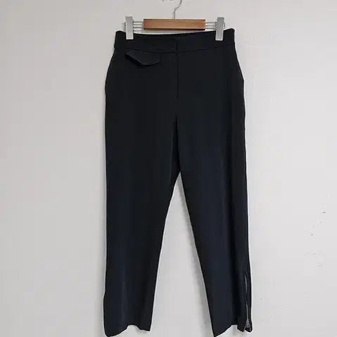 [BUNJANG] 2022 TIME Slacks Black Poly Semi-Straight Fit Pants / 22년 타임슬랙스