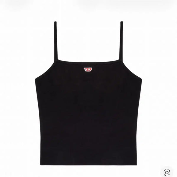 [BUNJANG] Diesel Logo Tank Top Black / 디젤 로고 탱크탑 나시 블랙