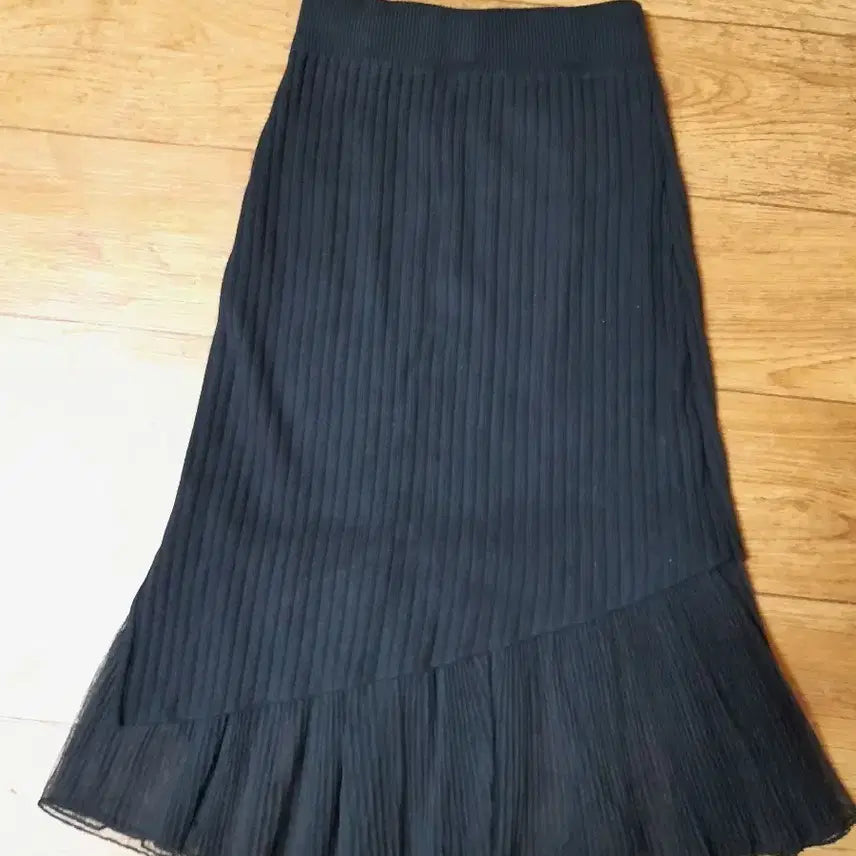 [BUNJANG] Vellygirl Knit Pleats Skirt / 밸리걸  니트 플리츠 스커트