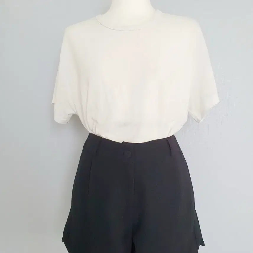 [BUNJANG] Black Suit Shorts / 블랙 정장 숏 팬츠 반바지 제작의류
