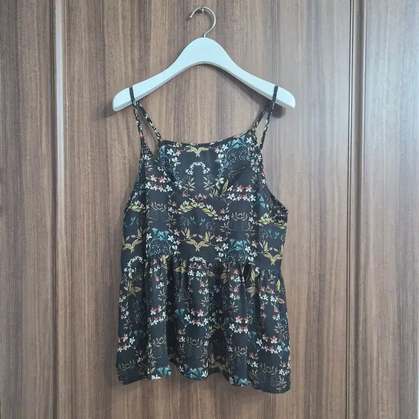 [BUNJANG] Floral Pattern Bustier Camisole / 플라워 패턴 뷔스티에 끈나시