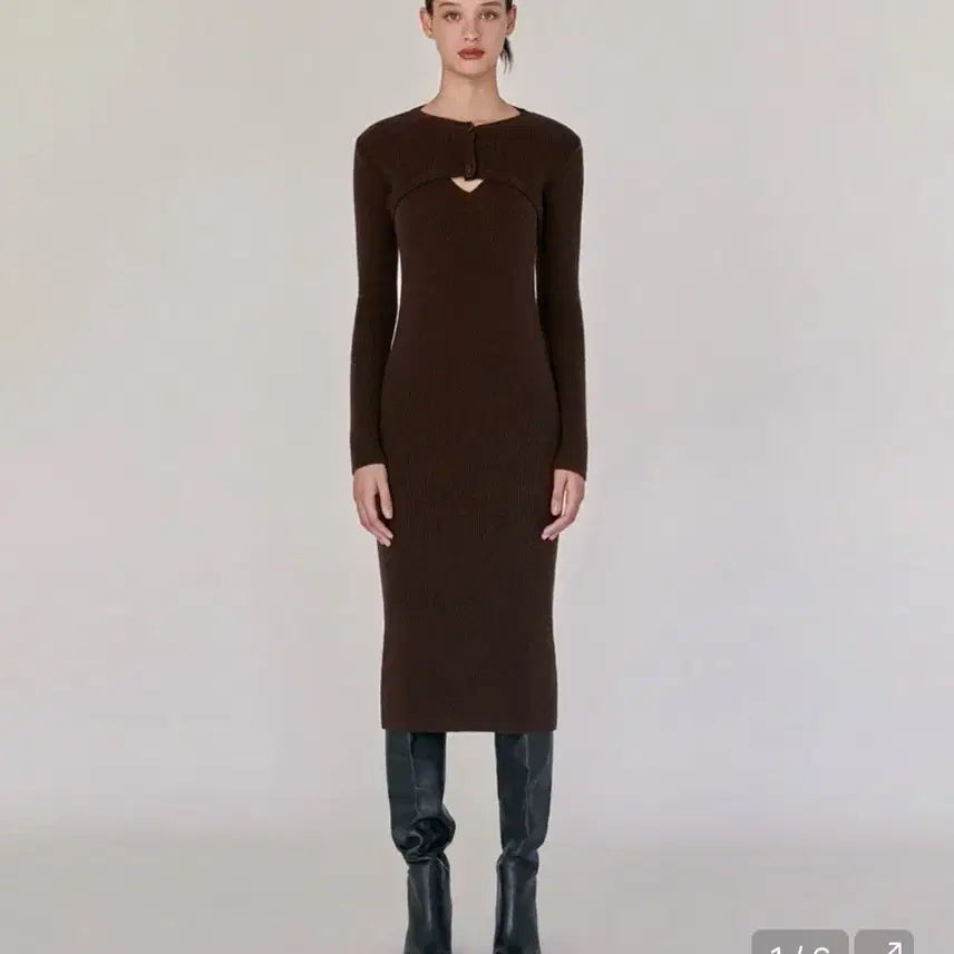 [BUNJANG] Dearish Knit Bolero & Sleeveless Dress Set / 디어리쉬 니트 볼레로&슬리브리스 원피스 세트 55 (구매가 23만)