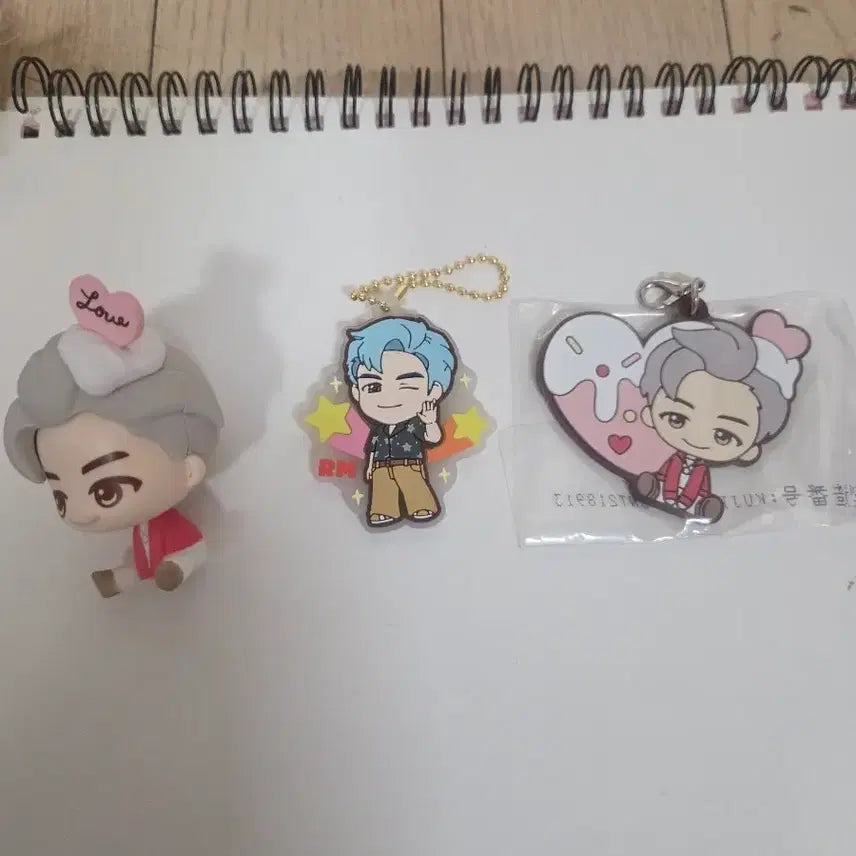 [BUNJANG] BTS TinyTan RM Figure Keychain Bundle Set / BTS Tiny Tan 정품  RM키링 세트 일괄