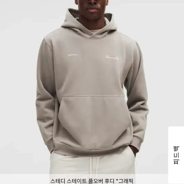 [BUNJANG] Lululemon Men's Steady State Pullover Hoodie Graphic Warm Ash Grey L / 룰루레몬_맨즈 스테디 스테이트 풀오버 후디 그래픽_Wshg/L