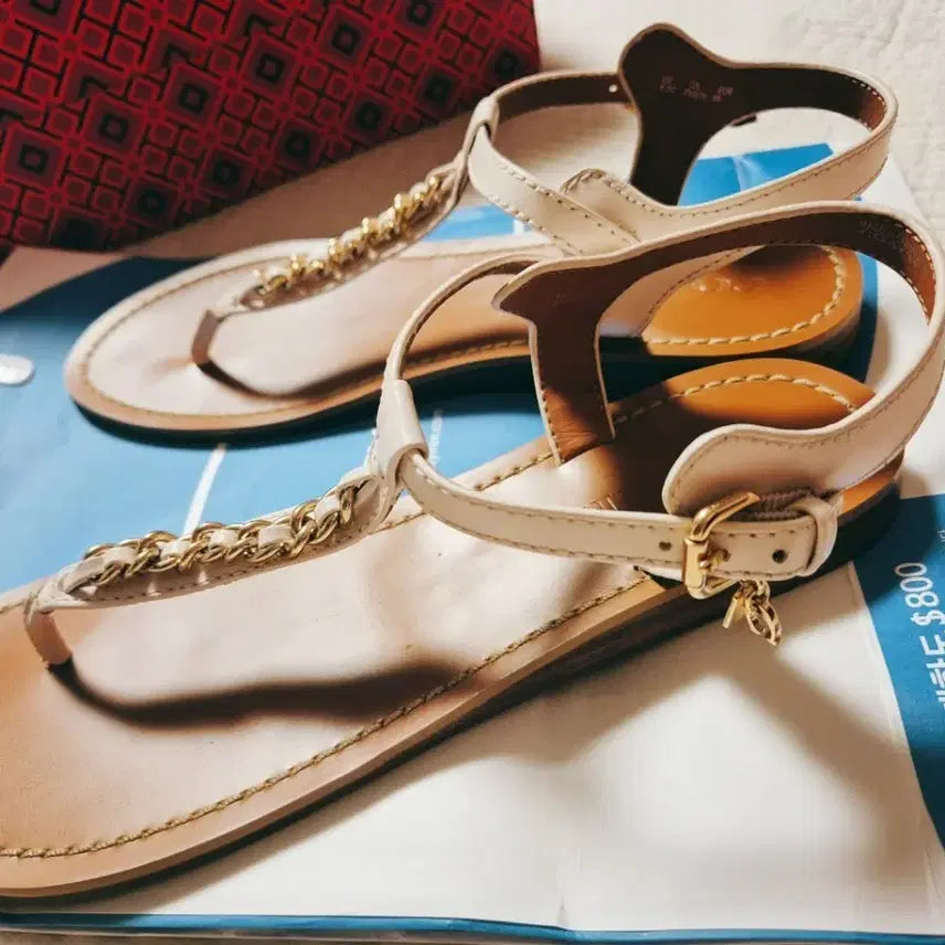 [BUNJANG] Coach Authentic Leather Strap Sandals / 코치 정품 샌들