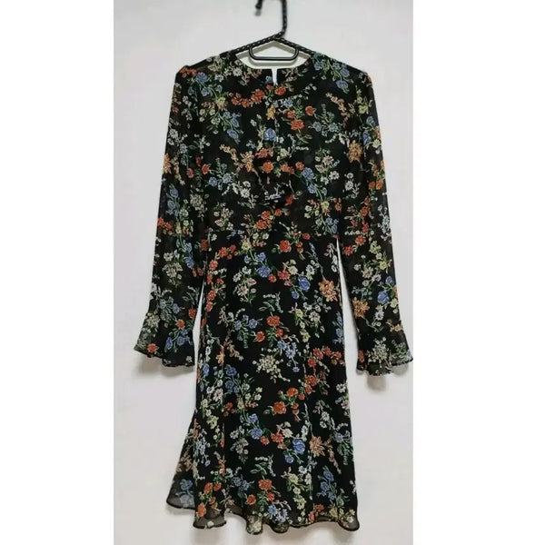 [BUNJANG] Round Pattern Chiffon Dress / [새상품] 라운드 패턴 쉬폰 원피스, 여름 원피스