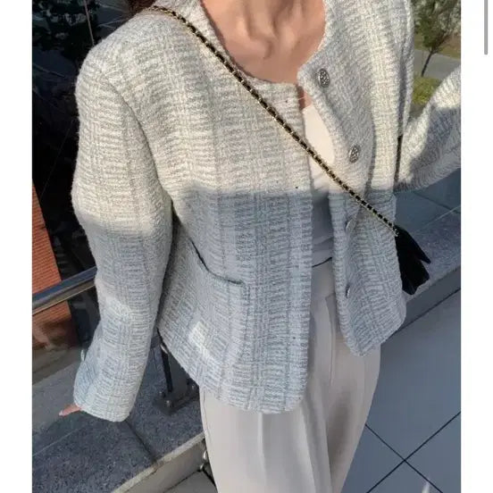 [BUNJANG] Monf Rose Tweed Jacket / 모너프 트위드자켓