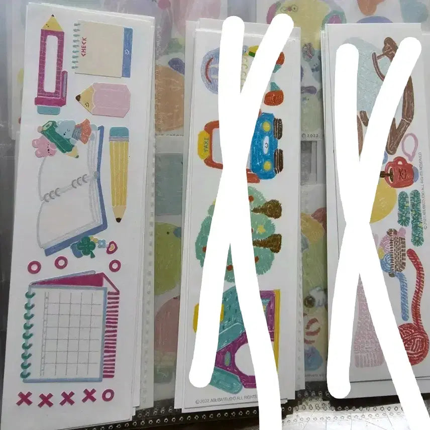 [BUNJANG] Eobua Studio Thin Stickers / 어부바 스튜디오 얇은 스티커 처분