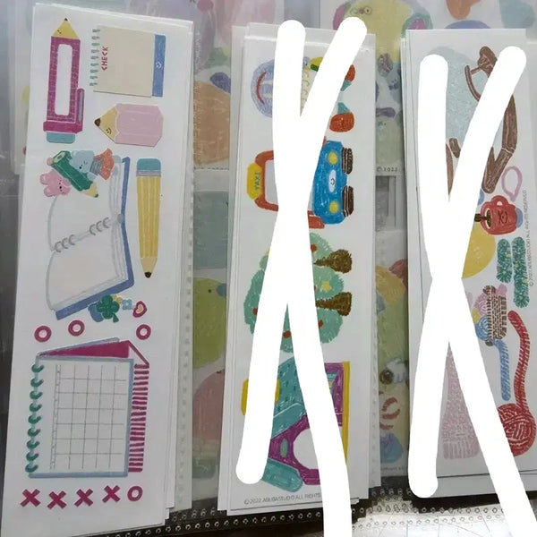 [BUNJANG] Eobua Studio Thin Stickers / 어부바 스튜디오 얇은 스티커 처분