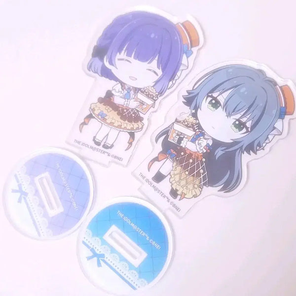 [BUNJANG] Gakumasu x The Idolmaster Bakudan Yaki Collaboration Acrylic Standee Set - Misuzu & Temari (Bundle Set) / 가쿠마스 학원아이돌마스터 바쿠단야끼 콜라보 아크릴 미스즈+테마리 일괄