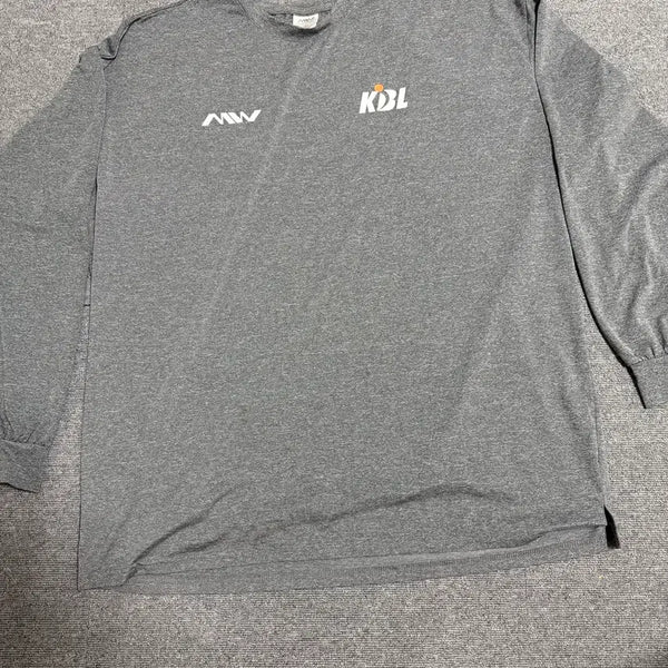 [BUNJANG] Master Wook KBL Gray Long Sleeve T-Shirt 2XL / 마스터욱 KBL 회색 긴팔 티셔츠 2XL