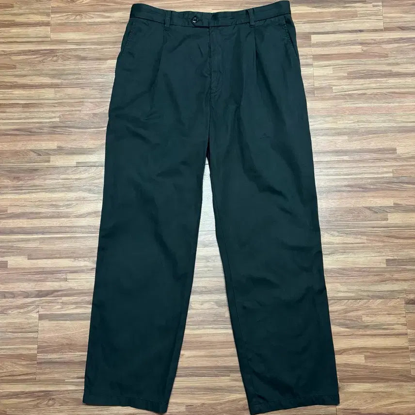 [BUNJANG] Zegna Sport Black One-Pleat Chino Pants / 제냐 zegna 스포츠 블랙 원턱 치노 팬츠 슬랙스