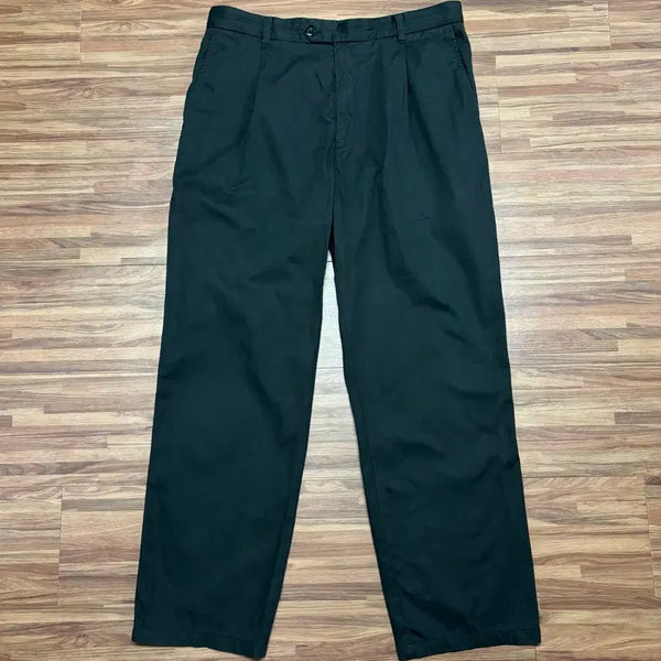 [BUNJANG] Zegna Sport Black One-Pleat Chino Pants / 제냐 zegna 스포츠 블랙 원턱 치노 팬츠 슬랙스