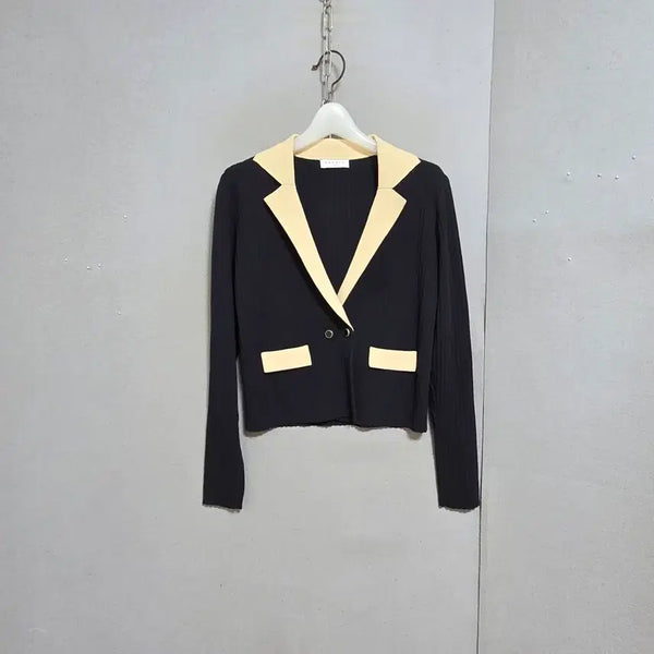 [BUNJANG] Sandro V-Neck Knit Cardigan Black Size 1 / 산드로 깔끔스타일 가디건 1   n4002