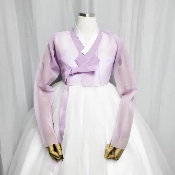 [BUNJANG] Korean Traditional Style See-Through Jeogori (Size 55) / 여성한복 시스루 저고리