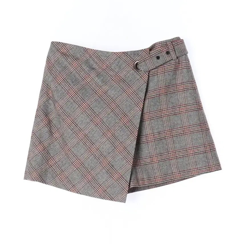 [BUNJANG] Beenice Wrap Shorts Checkered Pattern Belt Detail / Beenice 베르니스 랩 반바지