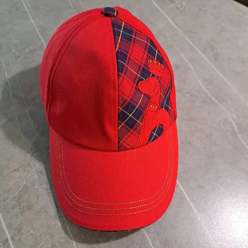 [BUNJANG] Hazzys Golf Bear Check Cap Hat / 헤지스 골프 곰돌이 체크 캡모자