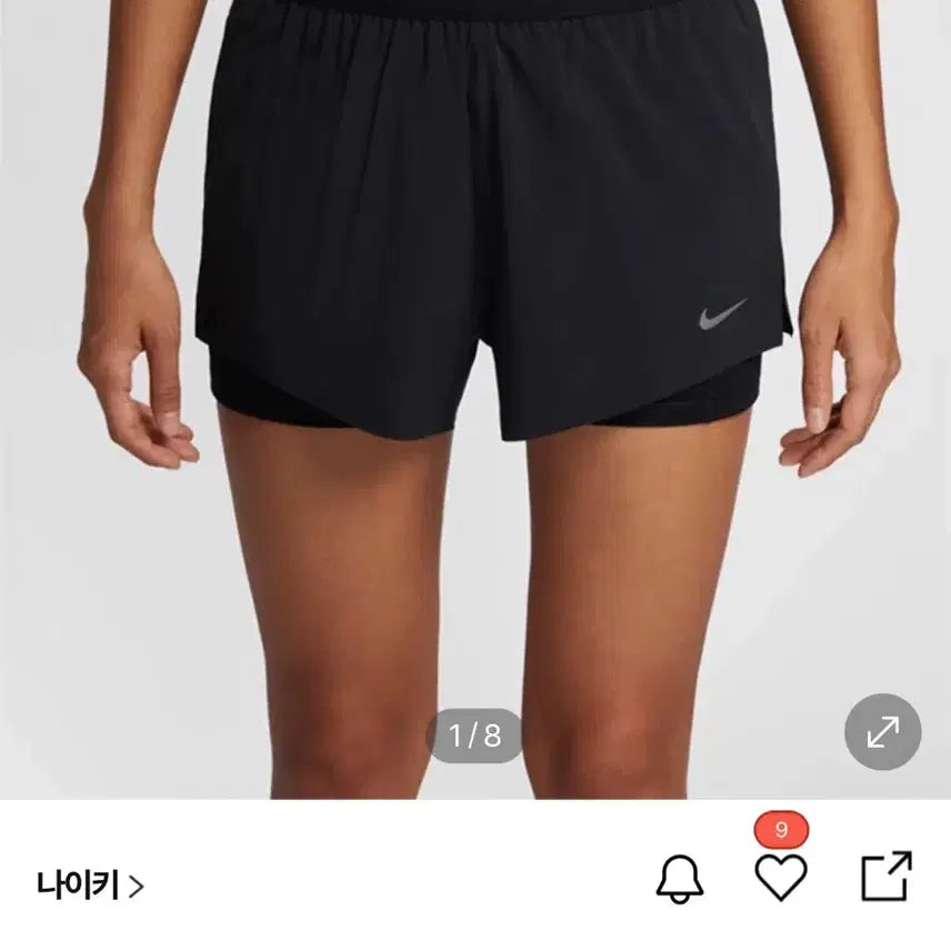 [BUNJANG] Nike Swift Women's DF ME 2-in-1 Shorts Size S / 나이키 스위프트 여성 DF ME 투인원 쇼츠 S 65