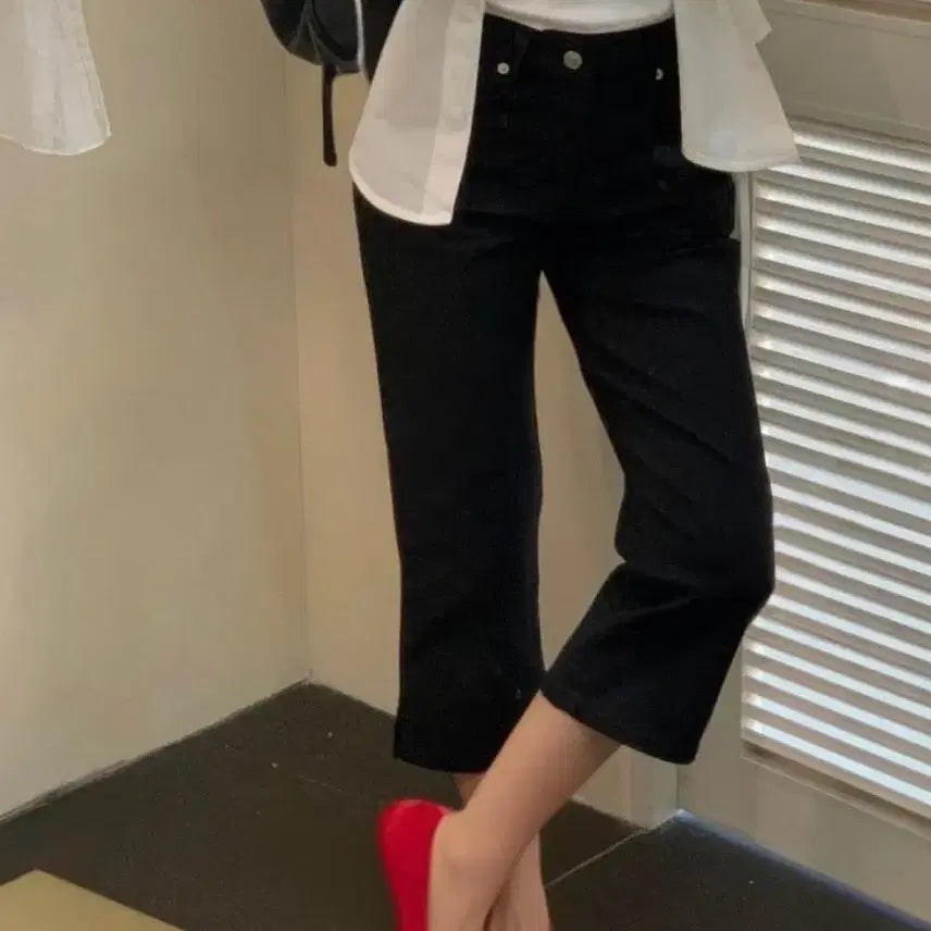 [BUNJANG] Women's Spring/Summer Capri Biker 9/10 Length Cotton Denim Stretchy Daily Pants / 여성 봄 여름 카프리 바이커 9부 면 데님 스판 데일리 팬츠 바지