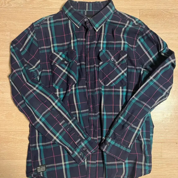 [BUNJANG] HUF Plaid Long-Sleeve Shirt / HUF 체크 셔츠 남방 긴팔