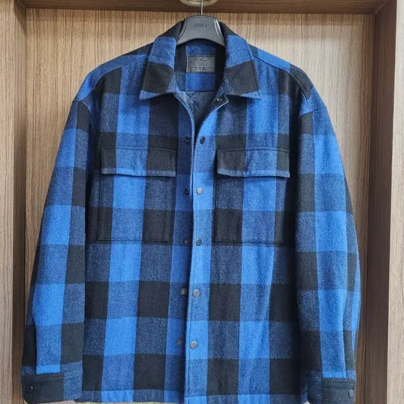 [BUNJANG] JILLSTUART NEW YORK Plaid Shirt Jacket / 질스튜어트뉴욕  체크 셔츠 자켓  100